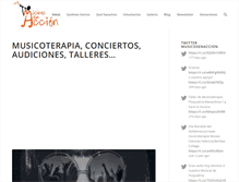 Tablet Screenshot of musicosenaccion.org